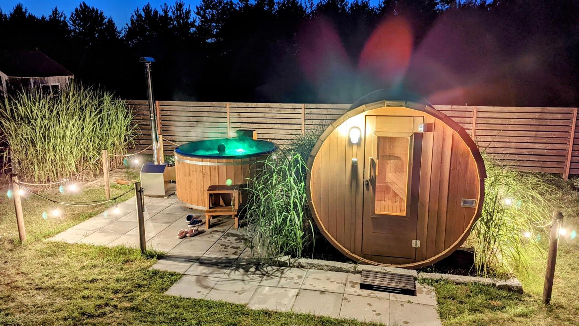 Ferienhaus Letniskowe Bory Tucholskie - Klimatyzacja Wifi Sauna Jacuzzi